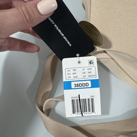NWT‎ Wacoal [ 38DDD US ] Ultimate Side Smoother Underwire T-Shirt Bra Nude - Picture 12 of 13